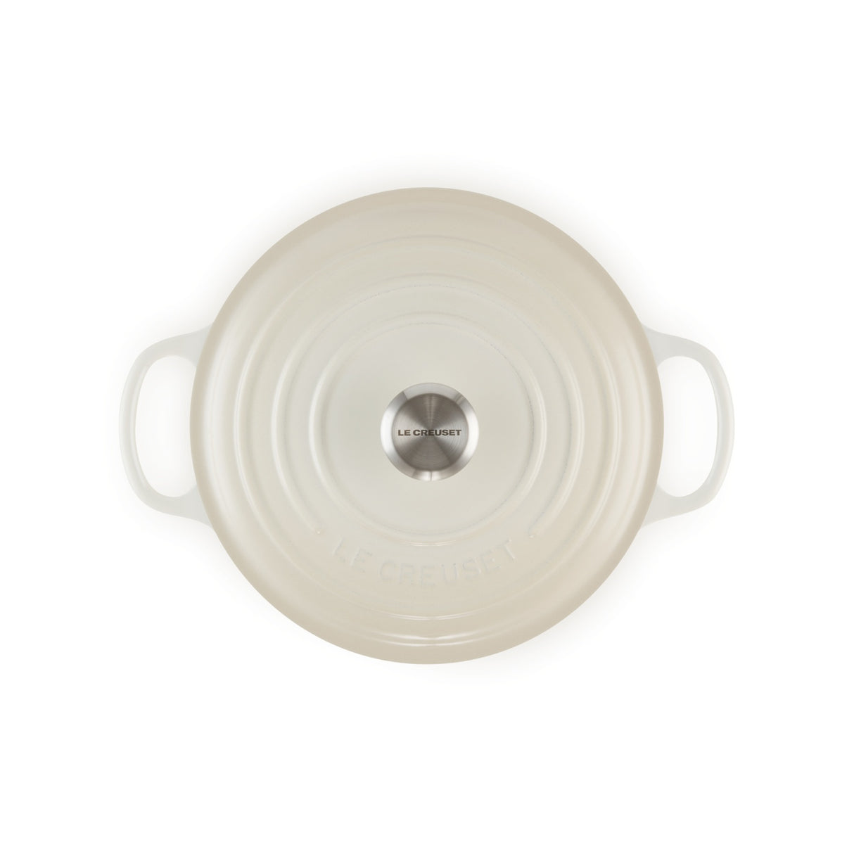 LE CREUSET Cocotte Round Evolution 26cm Glazed Cast Iron Meringue