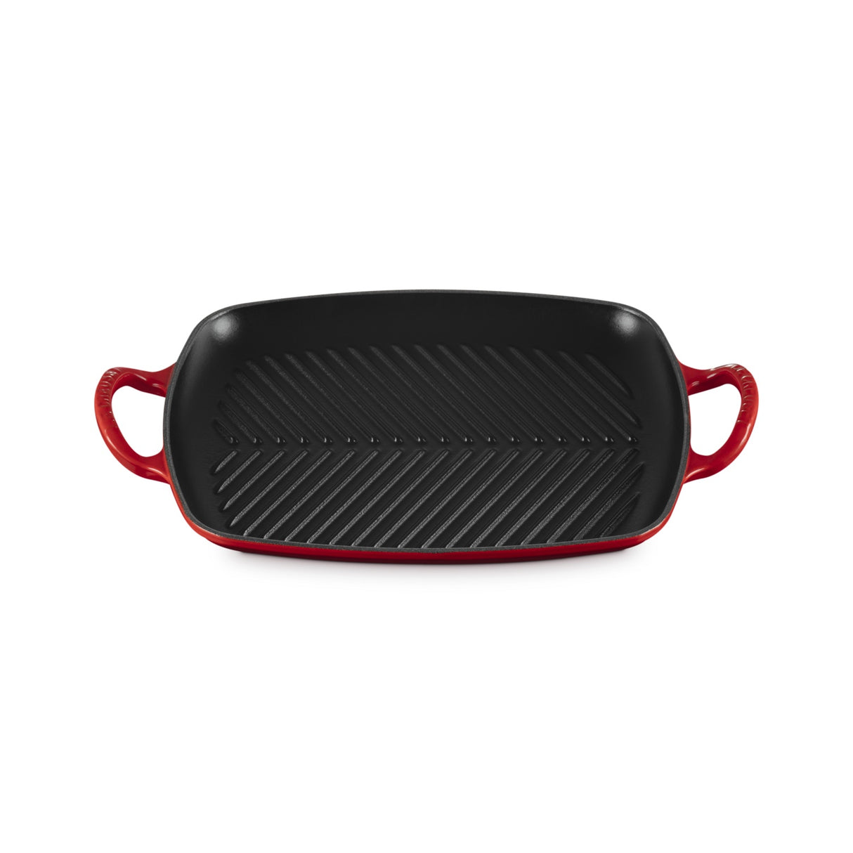 LE CREUSET Grill Griglia Rettangolare Evolution 30x27cm Ghisa Vetrificata Ciliegia