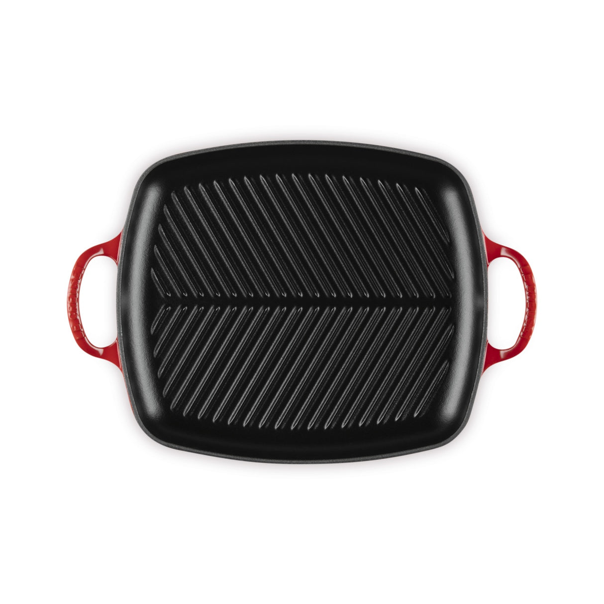 LE CREUSET Grill Griglia Rettangolare Evolution 30x27cm Ghisa Vetrificata Ciliegia