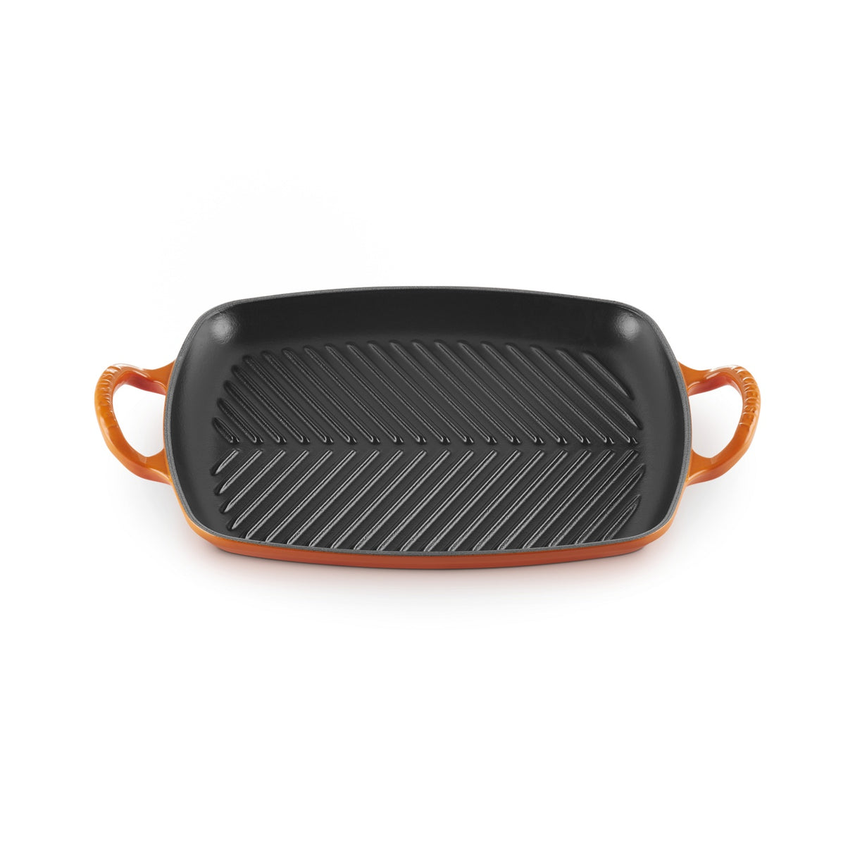 LE CREUSET Grill Griglia Rettangolare Evolution 30x27cm Ghisa Vetrificata Arancio