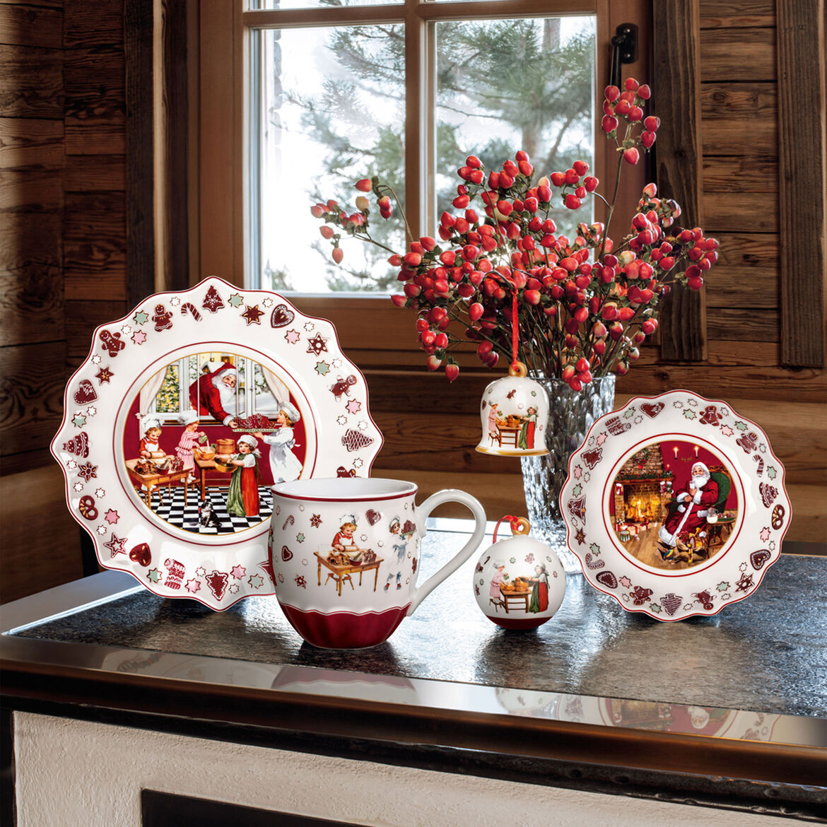 VILLEROY & BOCH Annual Christmas Edition 2023 Piatto 23,5cm Porcellana Tavola di Natale