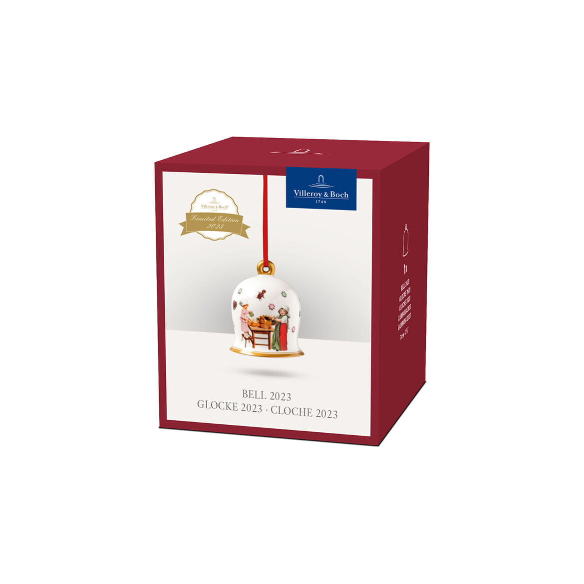 VILLEROY & BOCH Annual Christmas Edition 2023 Bell Campanella 7cm Porcelain
