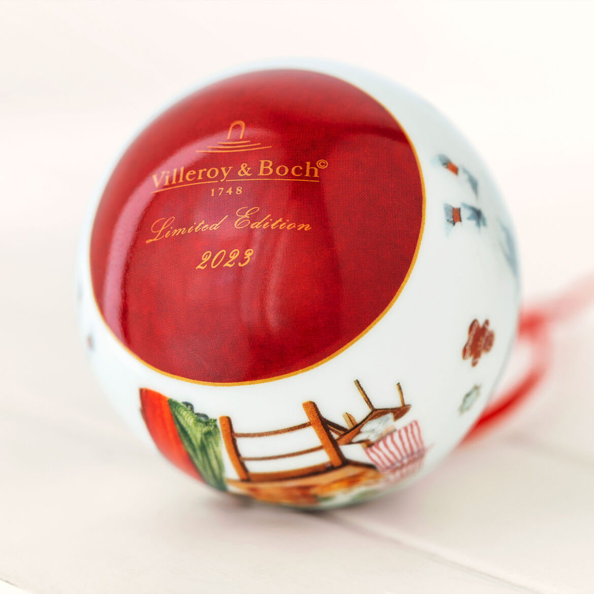 VILLEROY & BOCH Annual Christmas Edition 2023 Sfera Pallina 8cm Porcellana