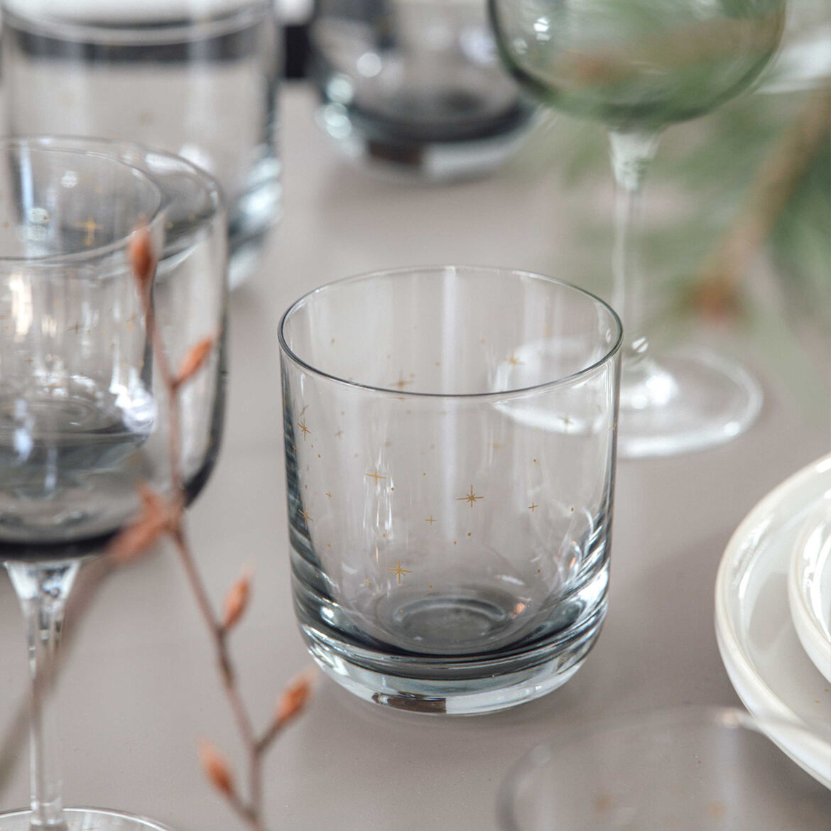 VILLEROY & BOCH Winter Glow Bicchiere da Acqua Set 2 Pezzi 200ml Cristallo Tavola di Natale