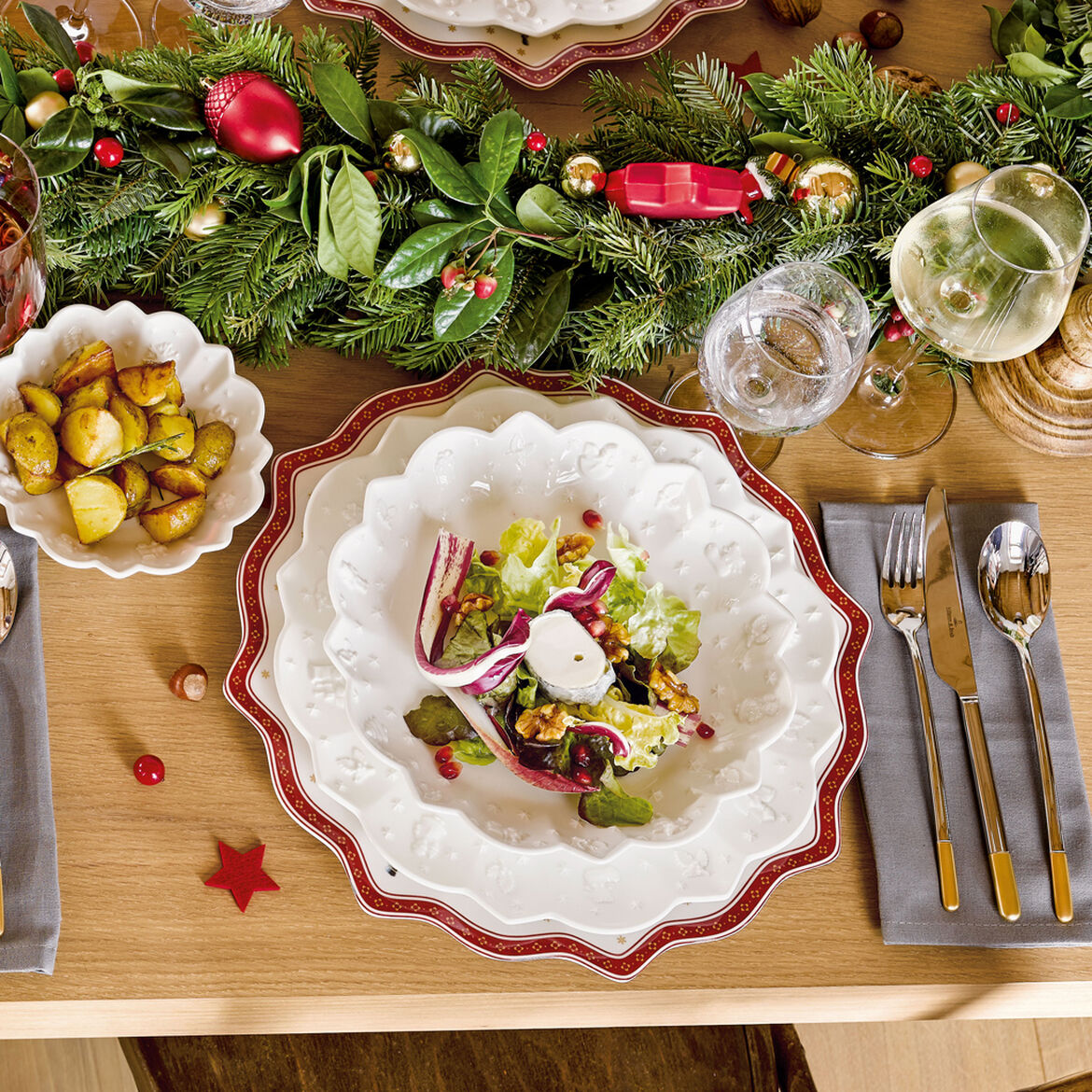 VILLEROY & BOCH Toys Delight Royal Classic Ciotola Grande 24,5cm Tavola di Natale Porcellana