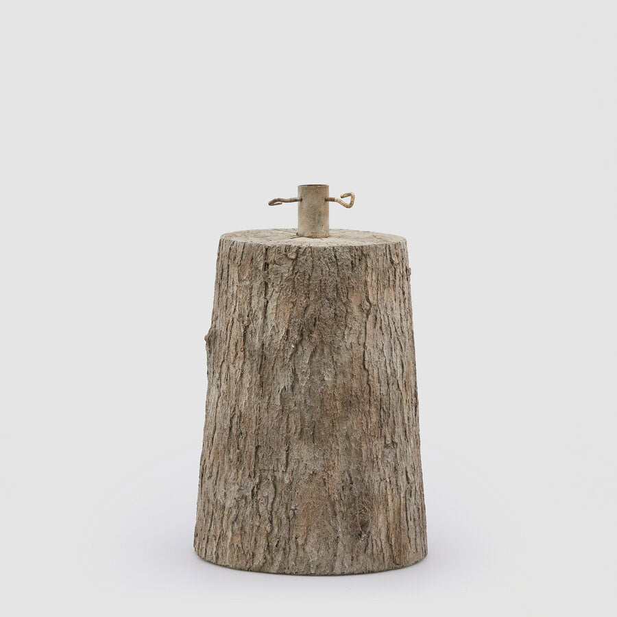 EDG Enzo De Gasperi Base Tronco per Pino Albero di Natale Realistico Naturale H43cm 32cm