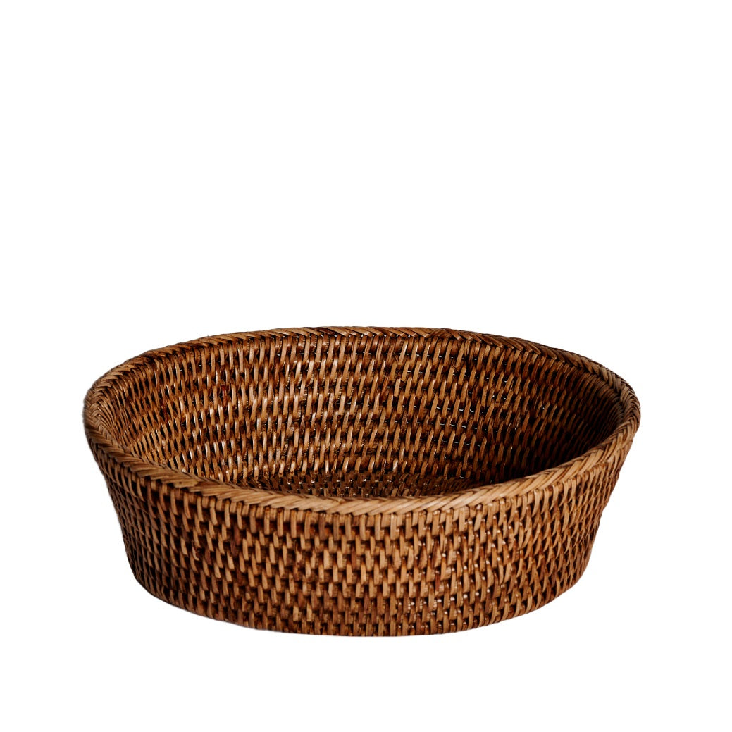 SIMPLE DAY Village Oval Basket 25x20cm Natural Rattan