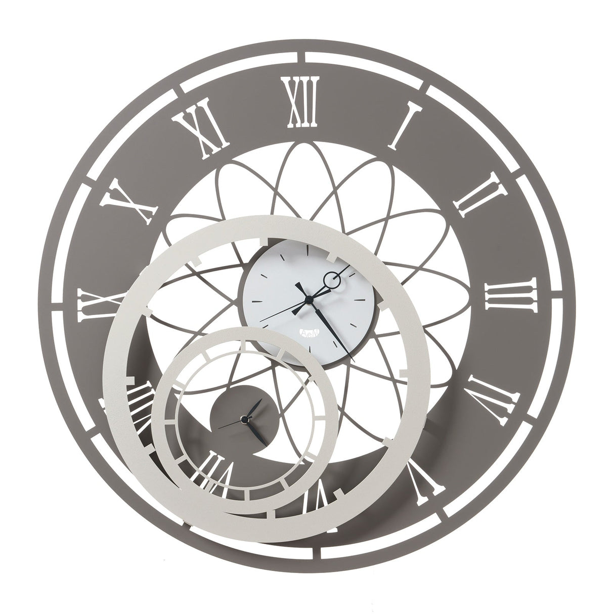 ARTI & MESTIERI Orologio da Parete Particolare Butterfly Flowers Piccolo Fango, Avorio E Bianco Marmo