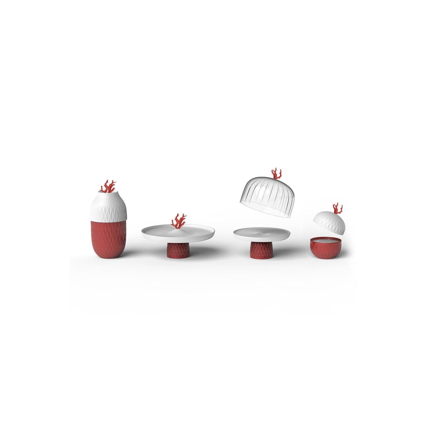 LLADRO' Tortiera Coral 40x31cm Porcellana