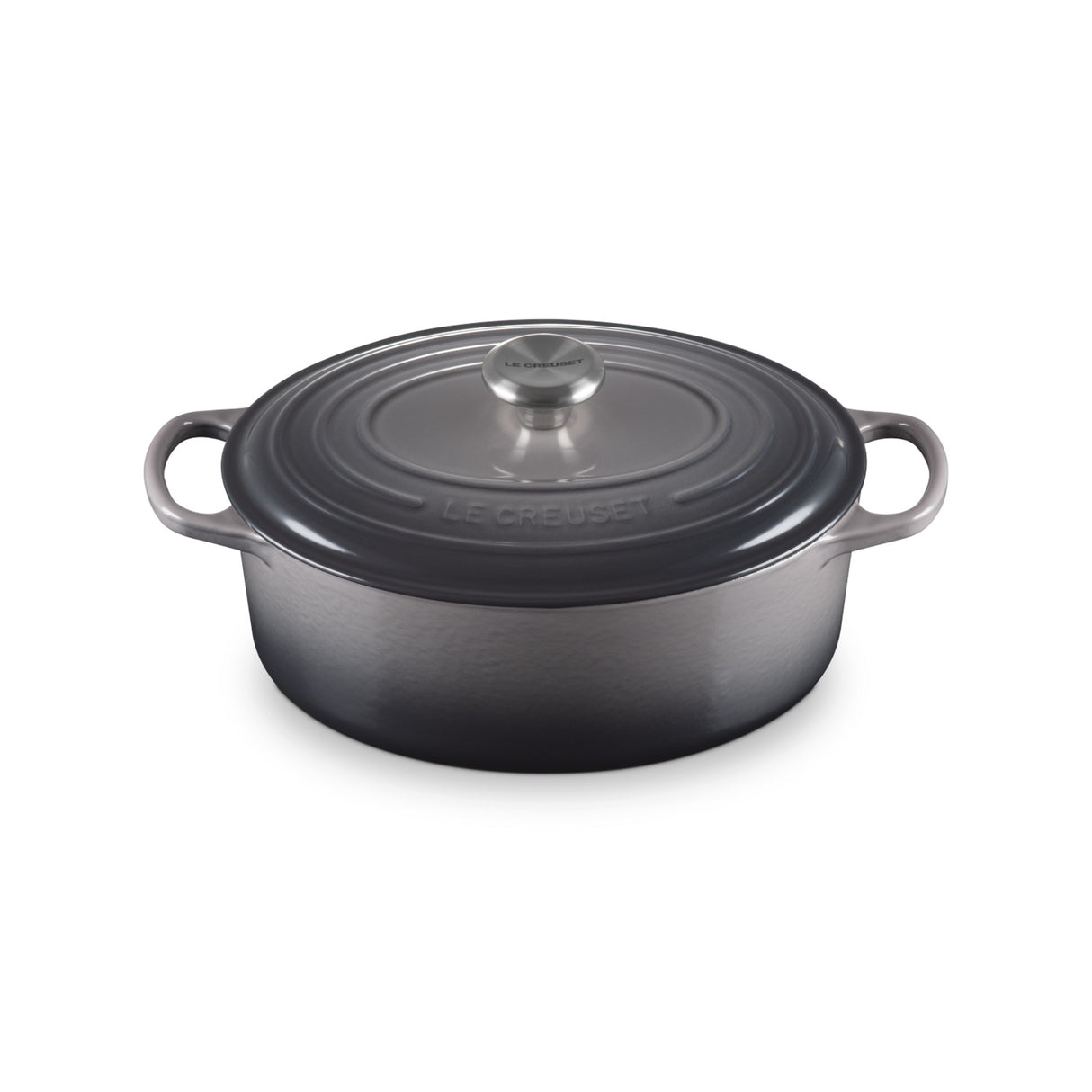 LE CREUSET Cocotte Ovale Evolution 29cm Flint Ghisa Vetrificata