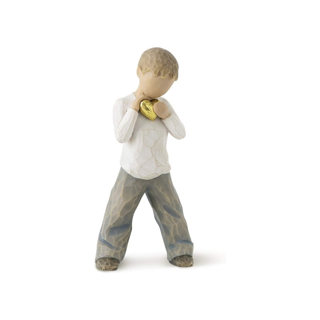 WILLOW TREE Figurina Cuore d'oro Design di Susan Lordi 14cm Resina