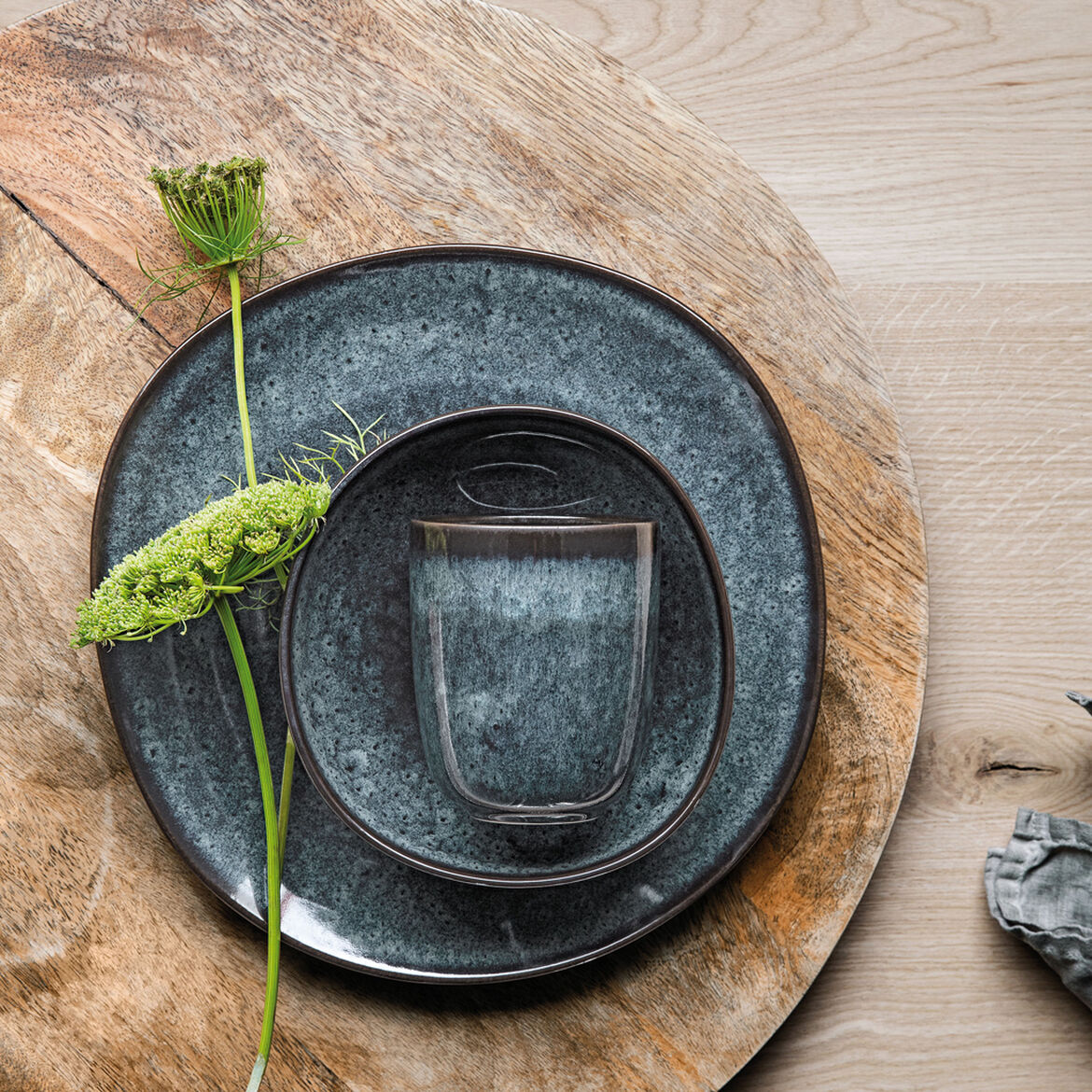 VILLEROY & BOCH Lave Gris Dinner Plate 28cm Set 6 Pieces Terracotta