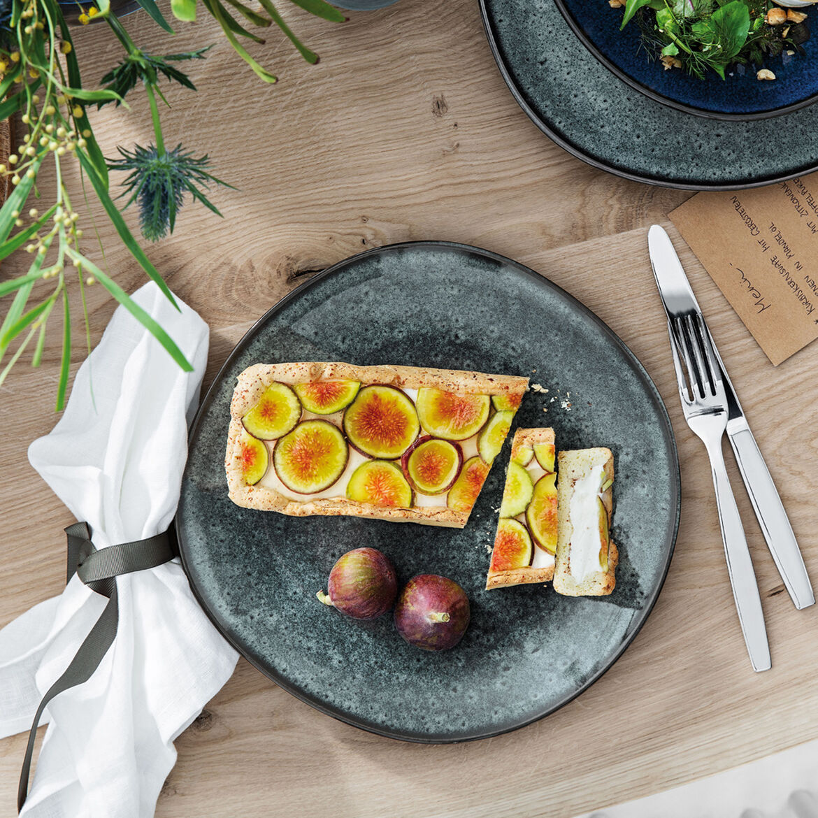 VILLEROY & BOCH Lave Gris Dinner Plate 28cm Set 6 Pieces Terracotta