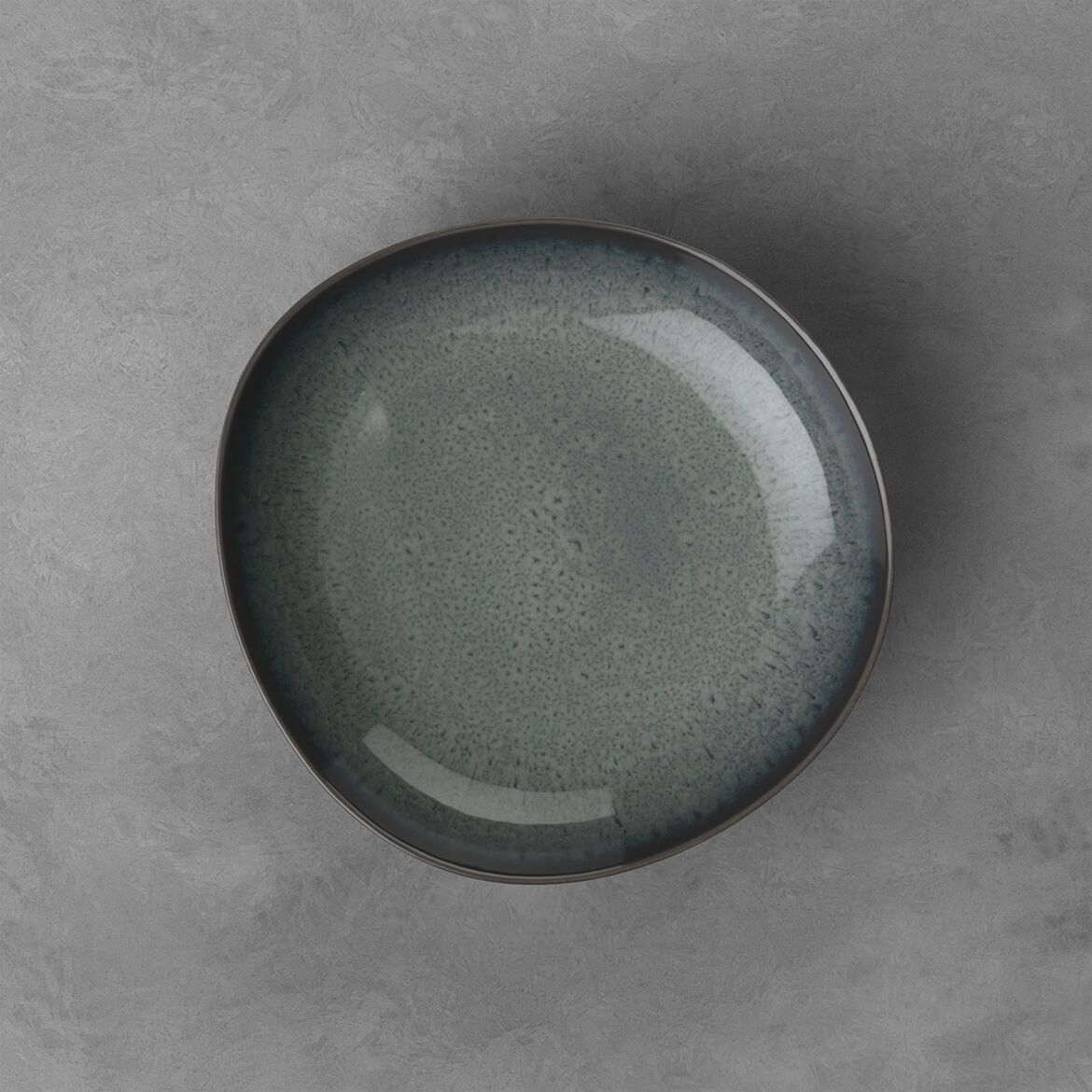 VILLEROY & BOCH Lave Gris Deep Plate Flat Bowl 21cm Set 6 Pieces Terracotta