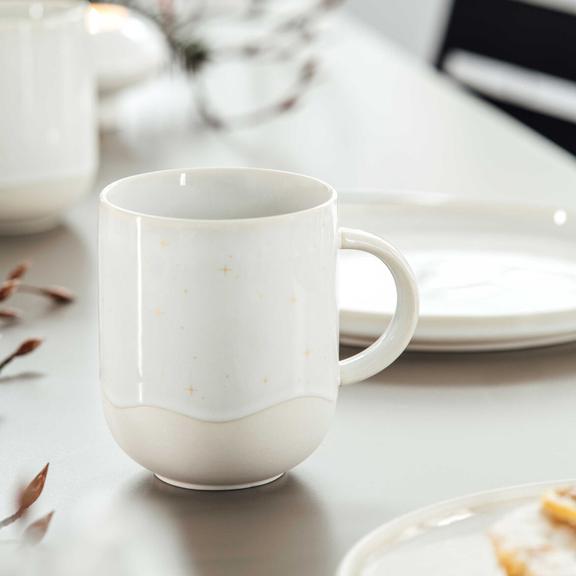 VILLEROY & BOCH Winter Glow MUG Tazza con Manico 350ml Porcellana Tavola di Natale