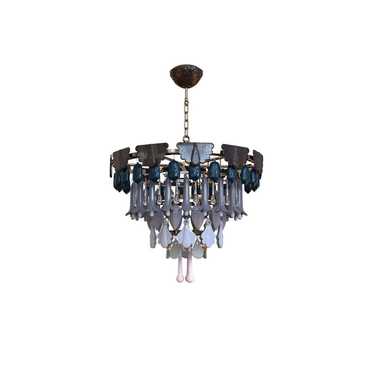 LLADRO' Chandelier Seasons 70 cm Inverno 65x70cm Porcellana