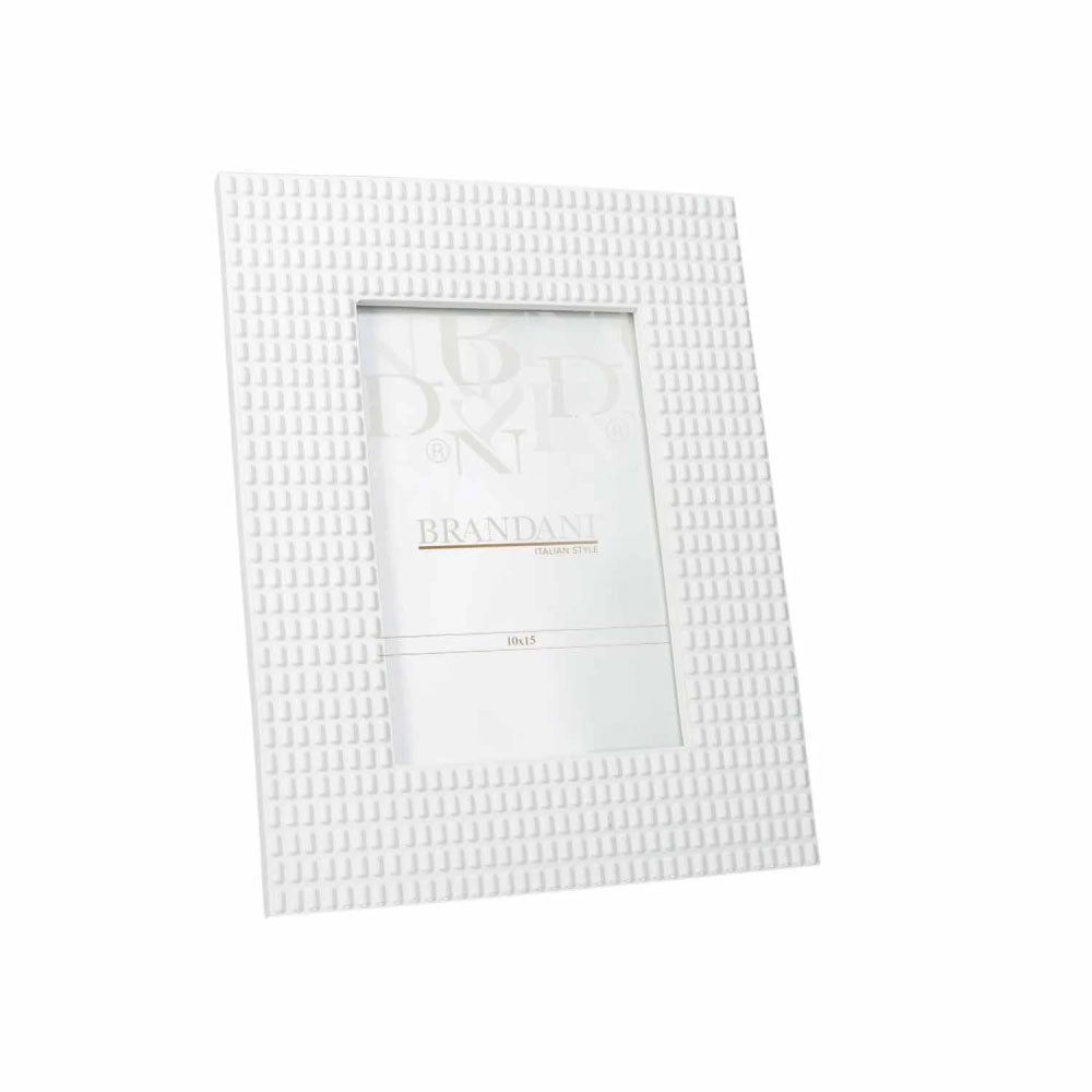 BRANDANI Portafoto Lingotto 13x18cm Bianco Poliresina