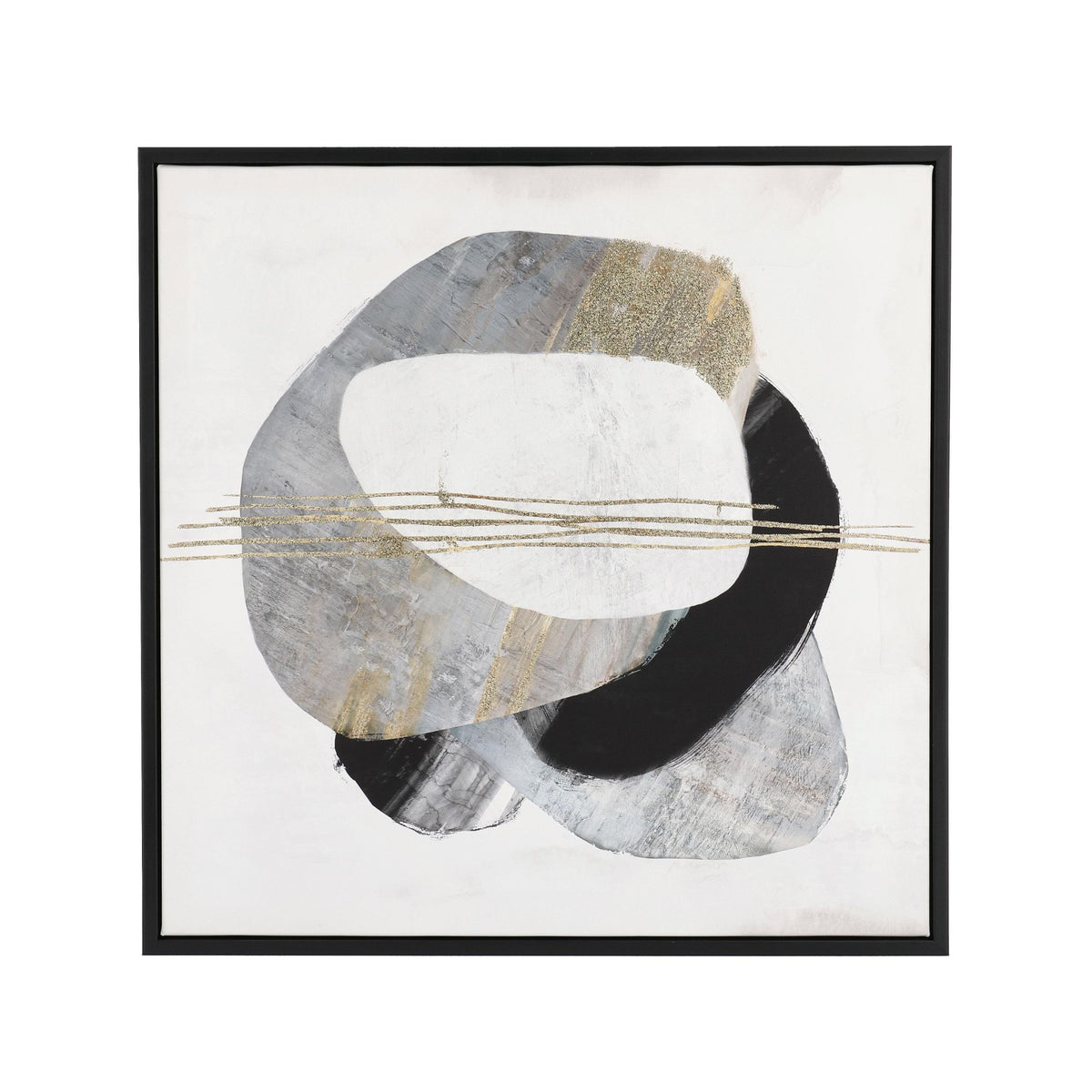 BIZZOTTO Framework Painting Print on Canvas Sketch 50x50cm Pine Wood