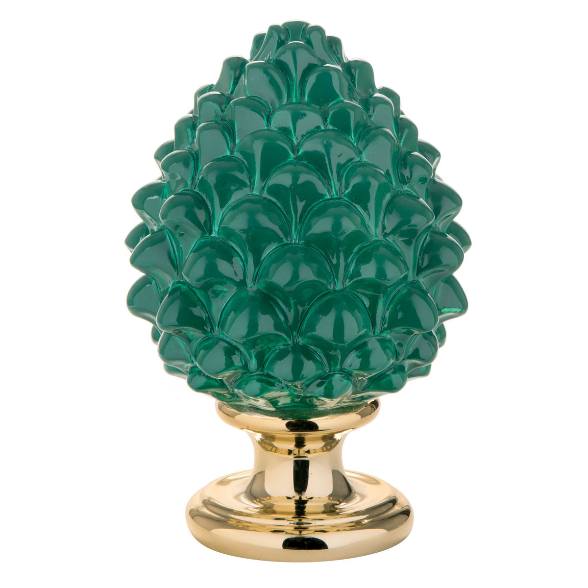 BONGELLI PREZIOSI Sicilian Pinecone Green Lucky Charm 17cm Marmorino