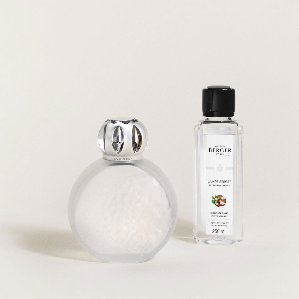 LAMPE BERGER Lampada Catalitica Astral Givrée con Flacone 250ml White Cashmere