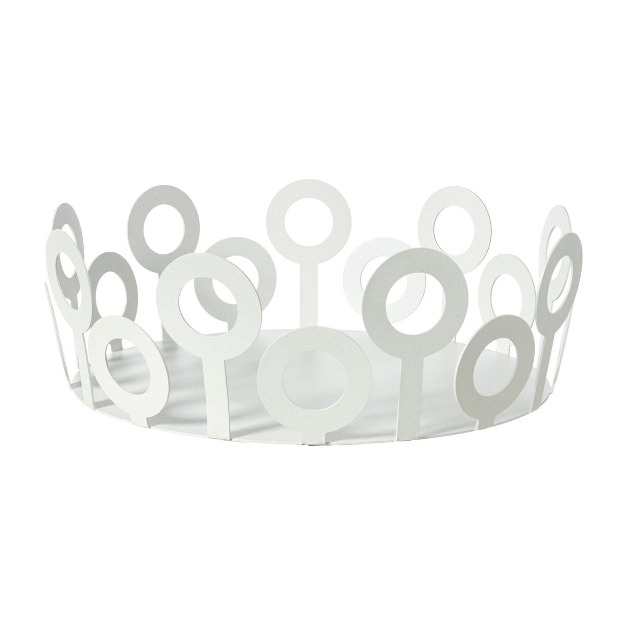 ARTI & MESTIERI Centrotavola Grande Bollicine Bianco Marmo 10x28cm