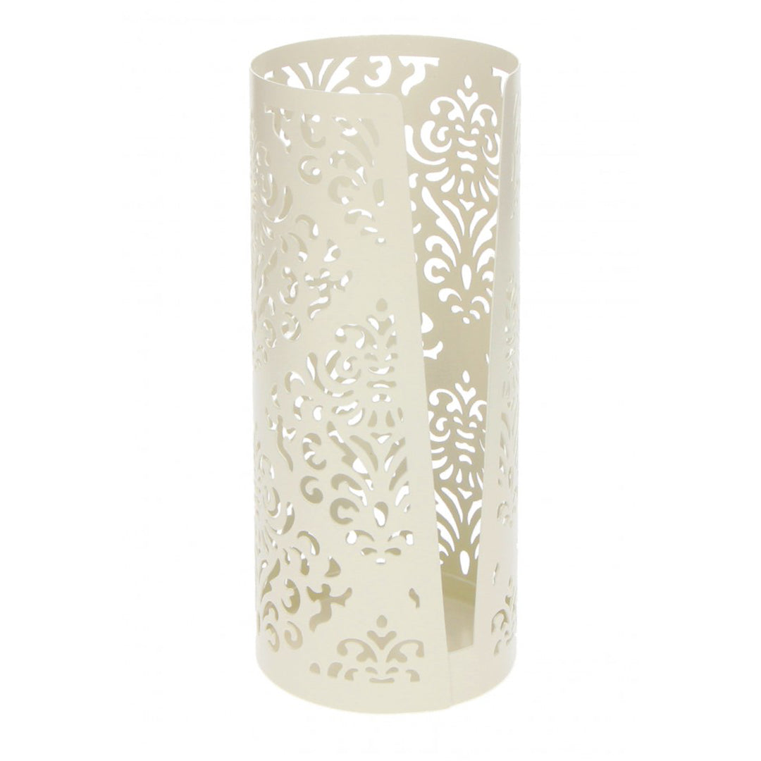 BRANDANI - Jaquard Glass Holder Sand Metal 8x22cm Glass holder