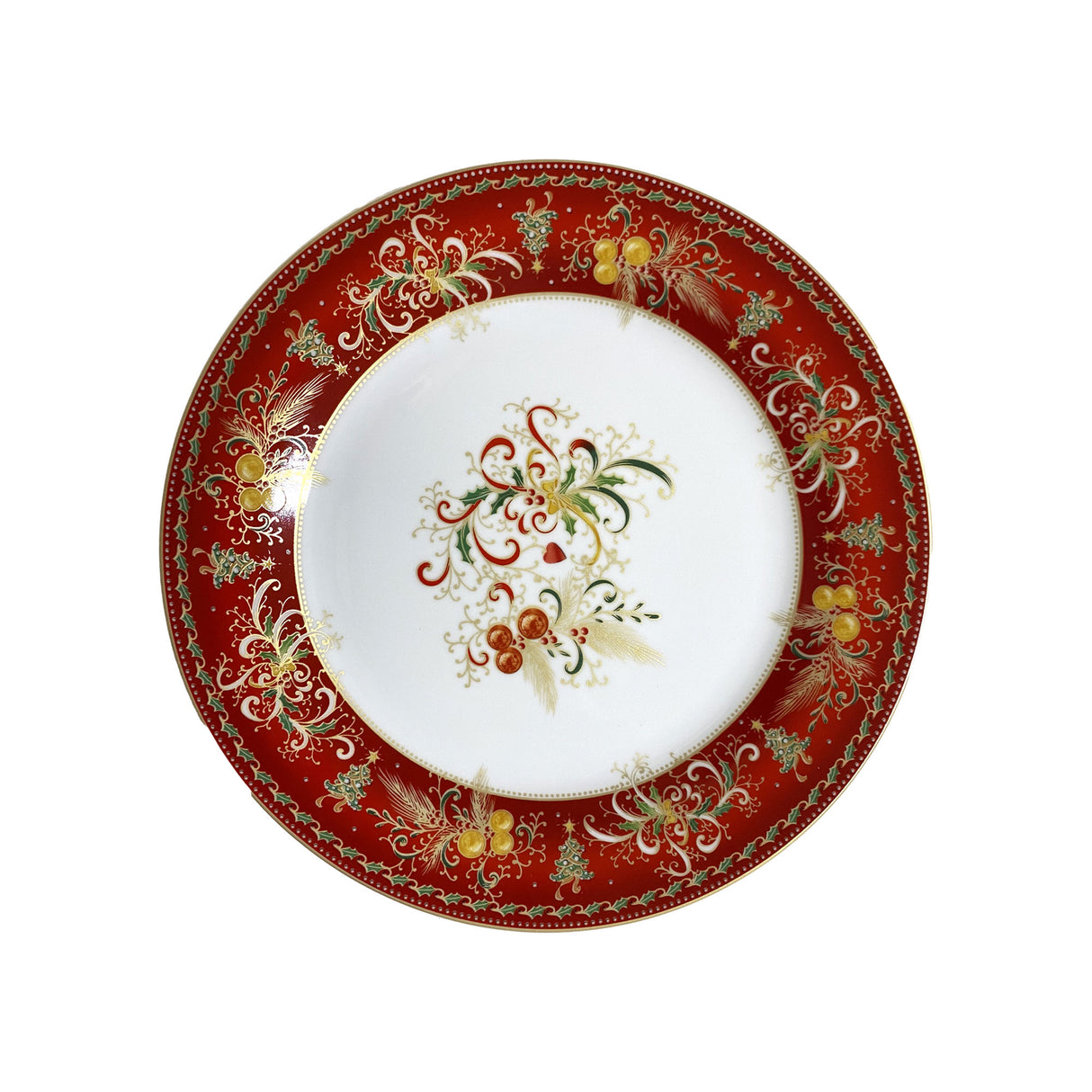 PALAIS ROYAL Servizio Tavola Piatti Set 18 Pezzi in Porcellana Tavola di Natale