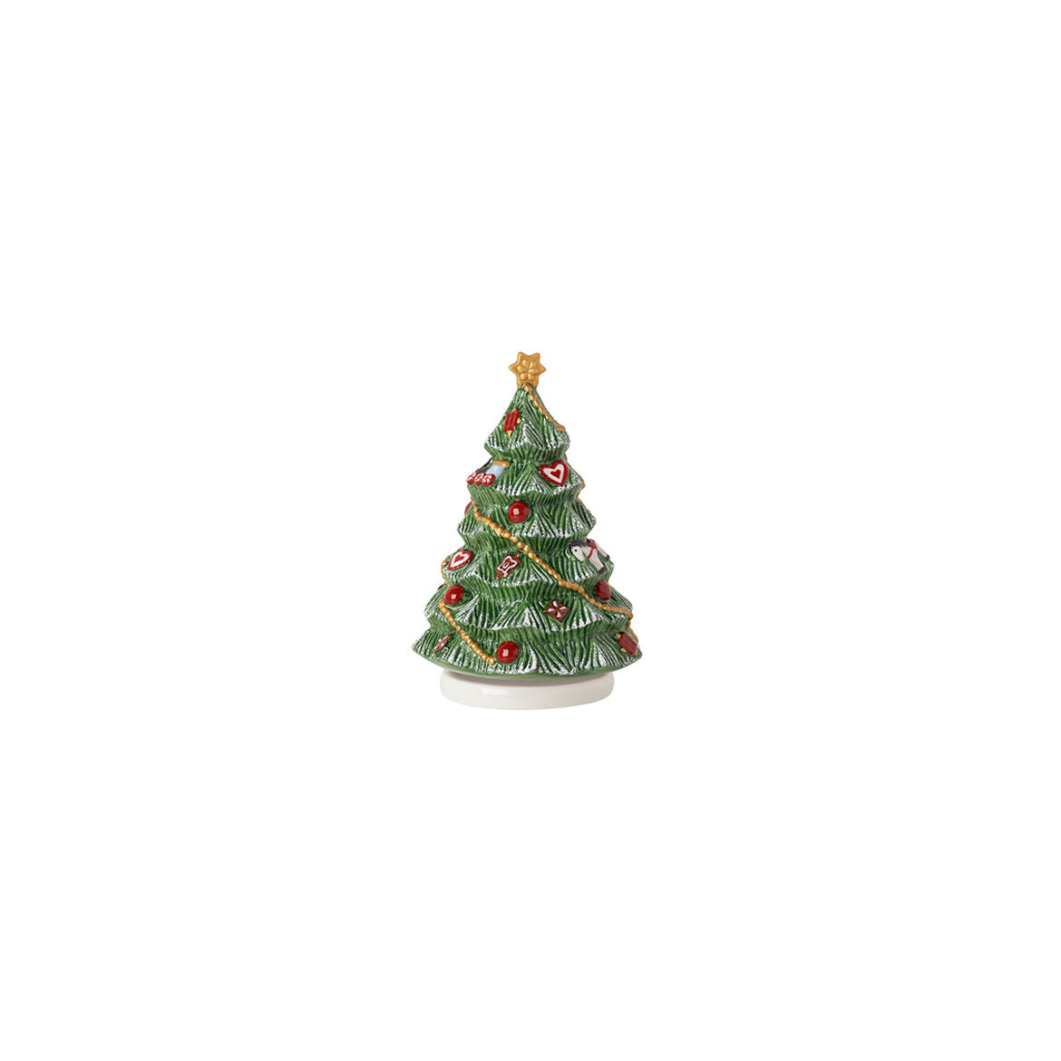 VILLEROY & BOCH Nostalgic Melody Rotating Tree Music Box Decoration 16cm Christmas