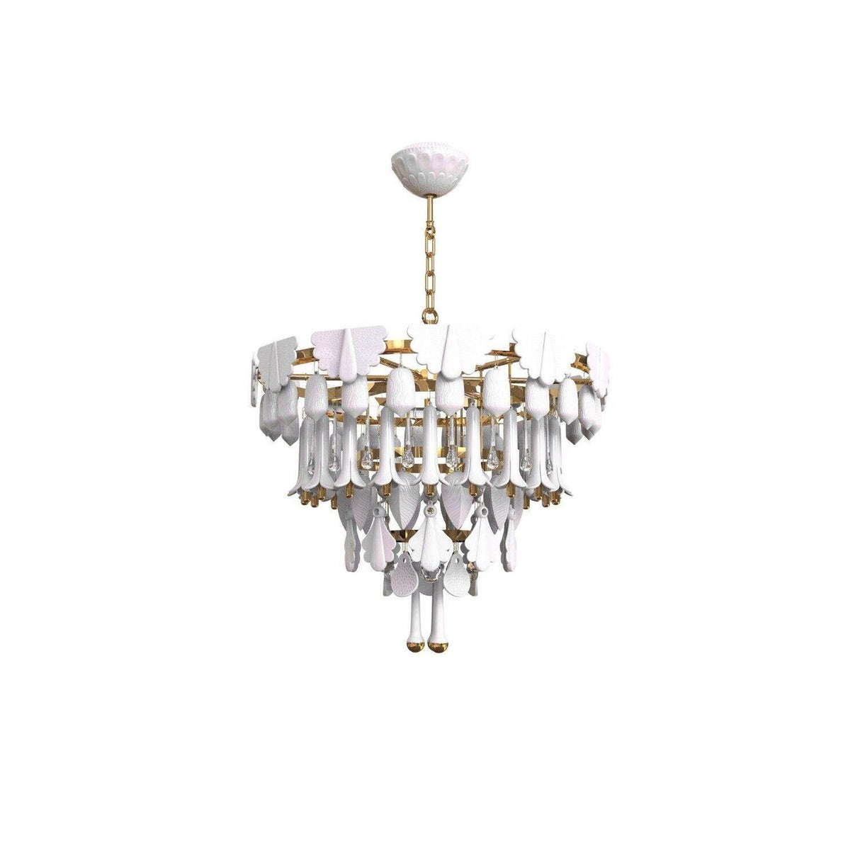 LLADRO' Chandelier Seasons 70 cm Alba 65x70cm Porcellana