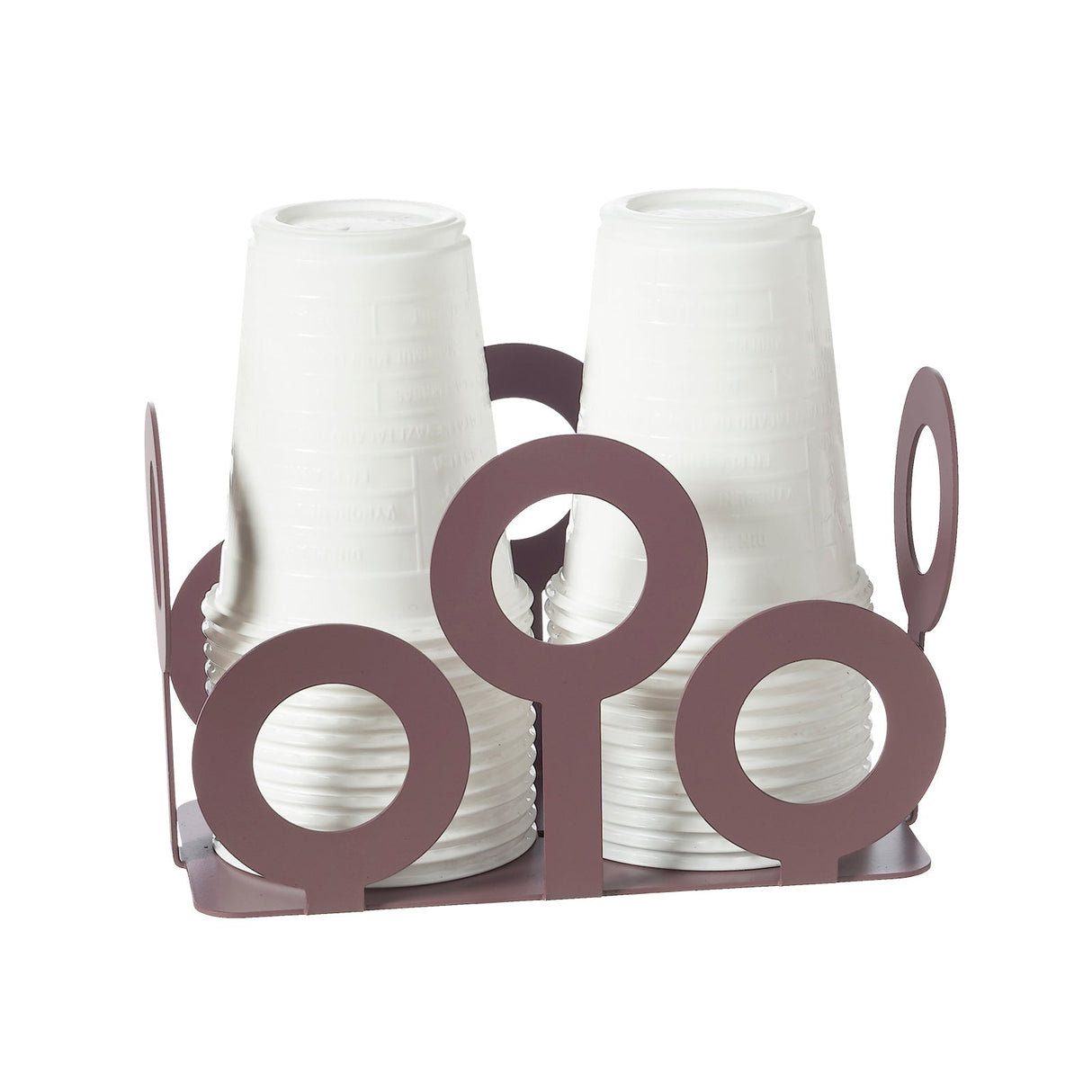 ARTI & MESTIERI Porta Bicchieri Bollicine Viola Ametista 10x16cm