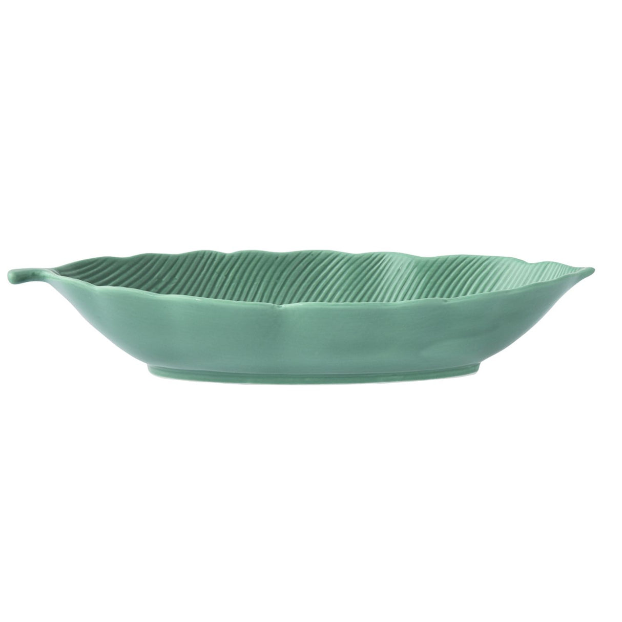 EASY LIFE Leaves Ciotola Coppa Foglia 47x19cm Porcellana Verde Acqua