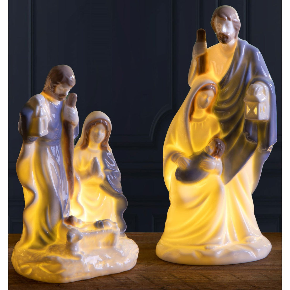 BIANCHI DINO Nativity Nativity Scene with LED in Porcelain 20cm