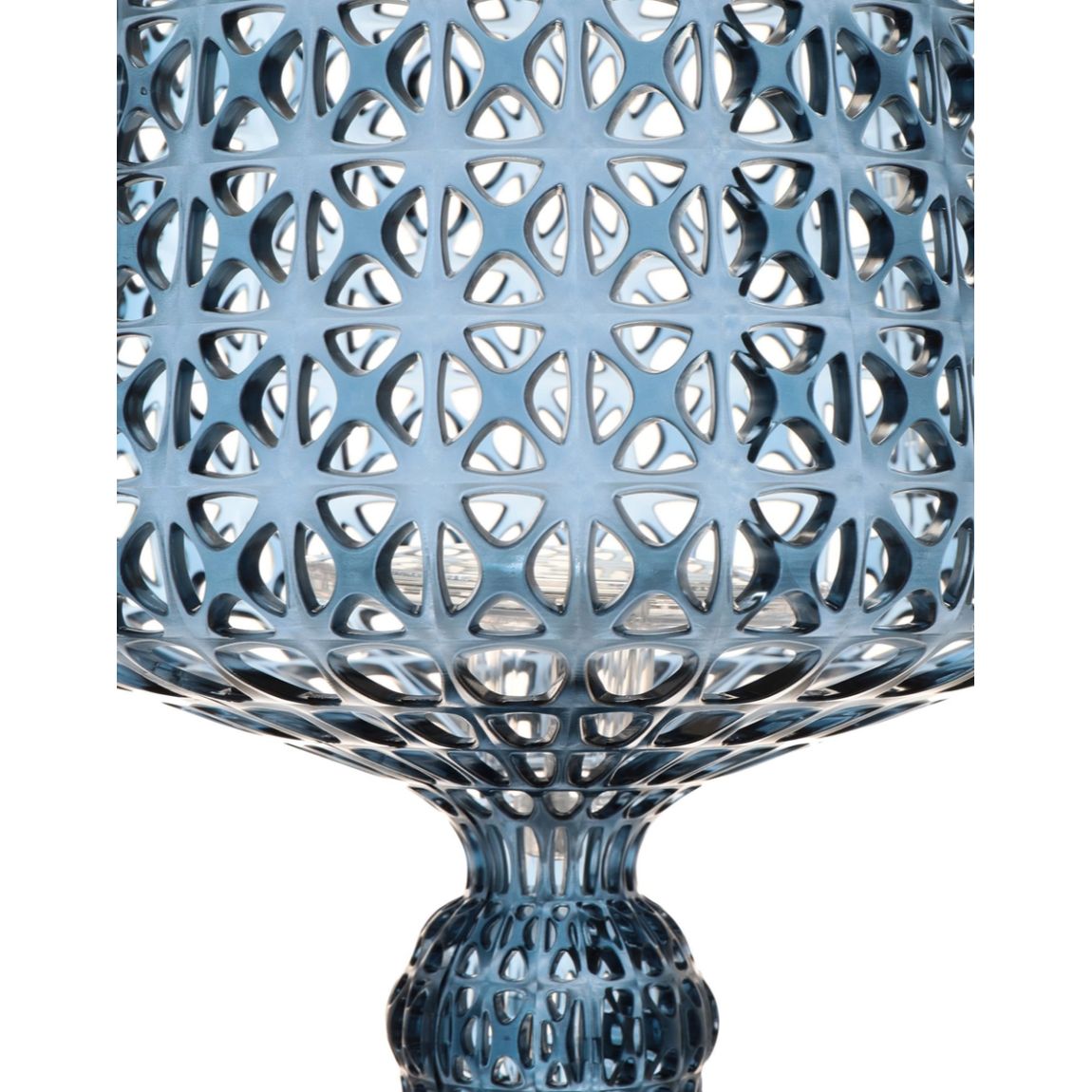 KARTELL Mini Kabuki Lampada da Tavolo Azzurro 70cm Policarbonato 2.0