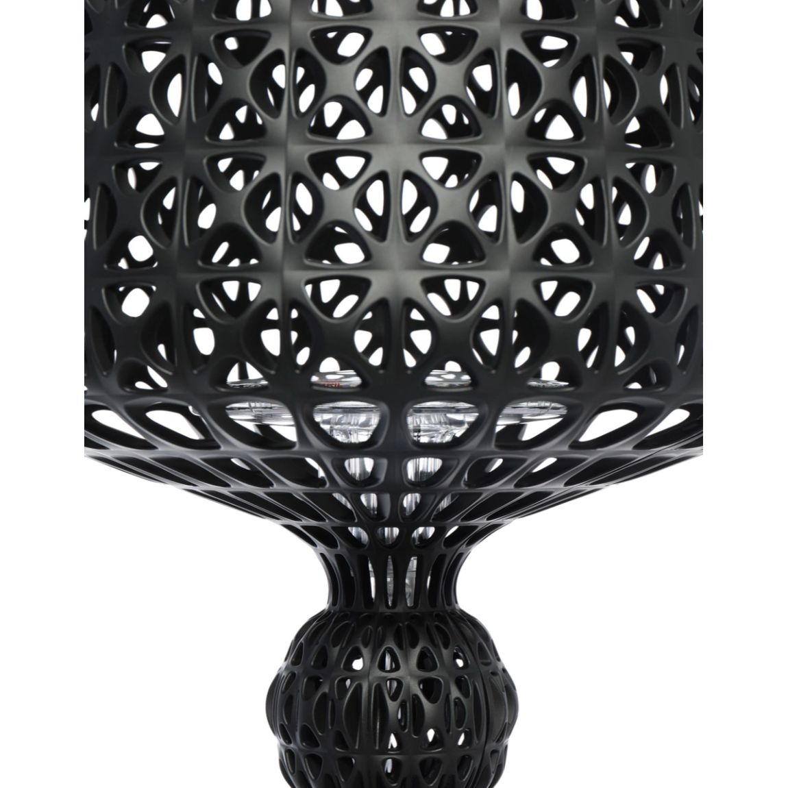 KARTELL Mini Kabuki Lampada da Tavolo Nero 70cm Policarbonato 2.0