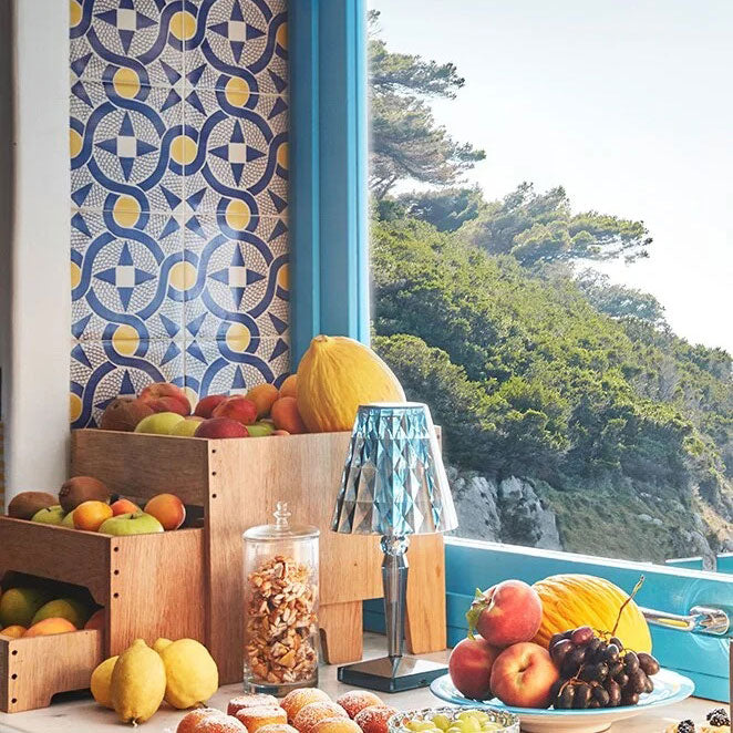 KARTELL Big Battery Lampada da Tavolo Trasparente 37cm PMMA Plug Version