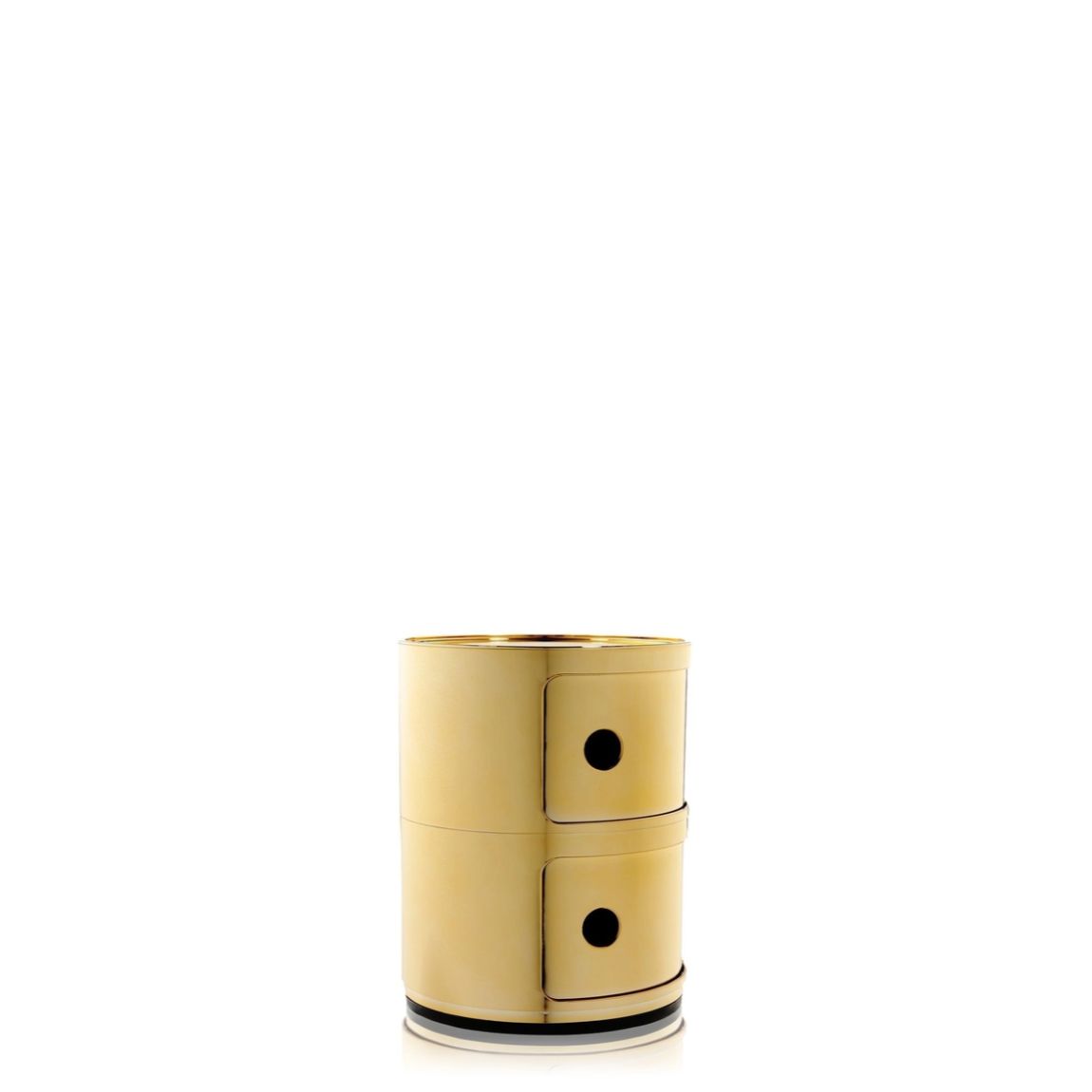 KARTELL Componibili Metal Glossy Gold 40x32cm Container 2 Drawers