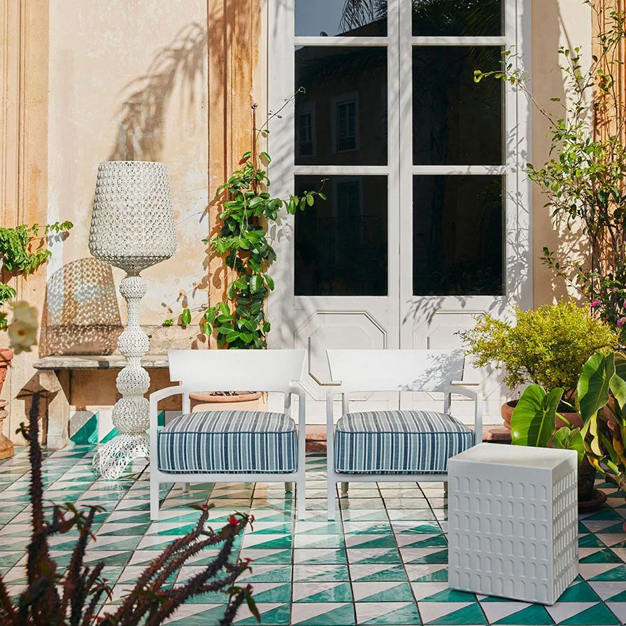 KARTELL Eur Stool Chair Matt White 36x45cm