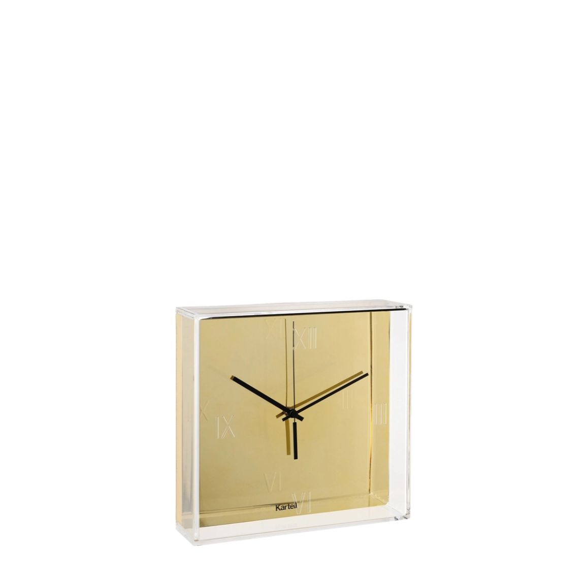 KARTELL Tic&Tac Metal Wall and Table Clock Gold 30x30cm PMMA