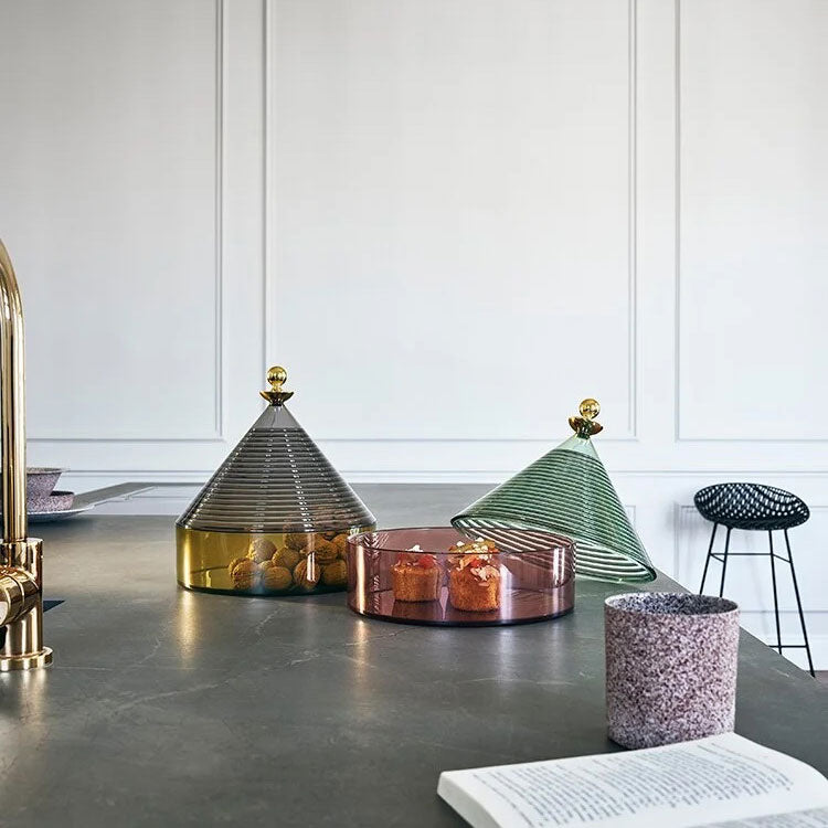 KARTELL Trullo Container Box 25x27cm Smoked Green