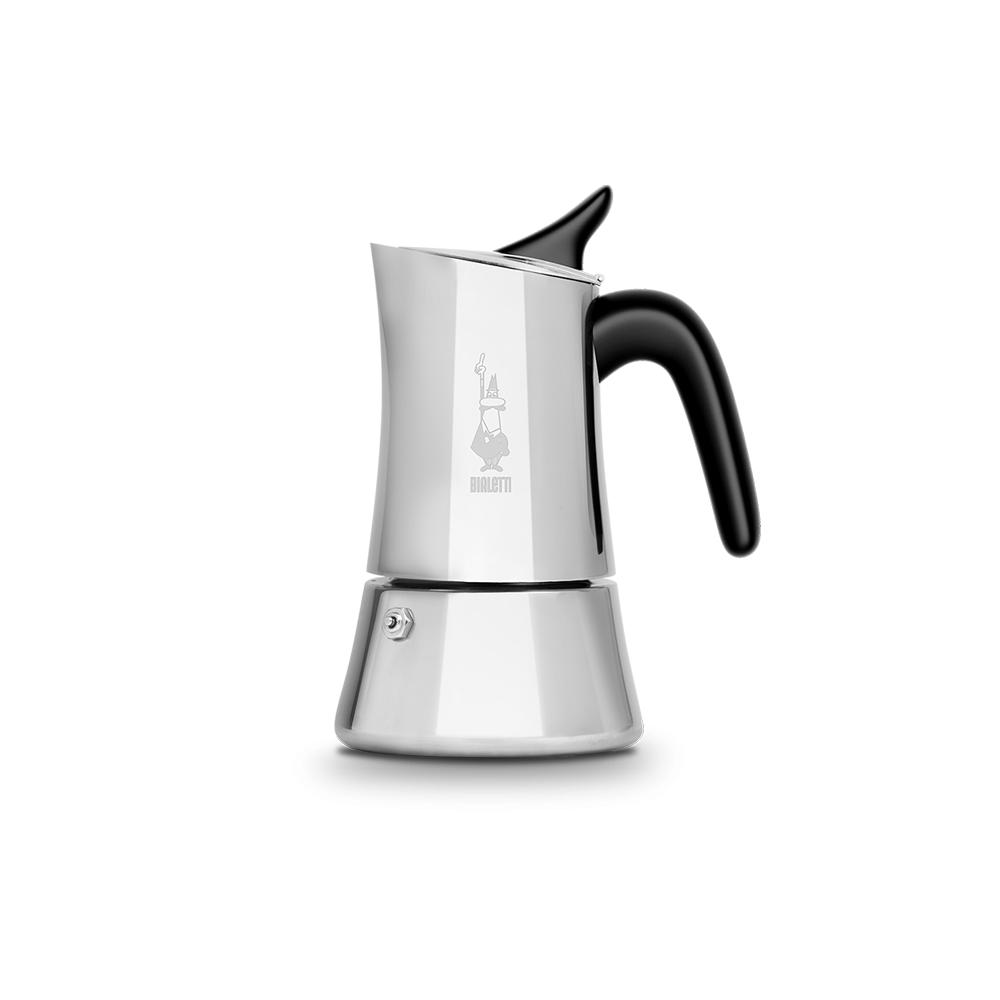 BIALETTI Moon Exclusive Caffettiera Moka 4 Tazze Acciaio Inox