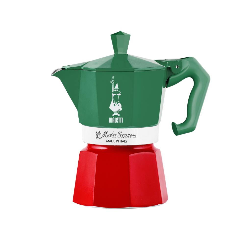 BIALETTI Caffettiera Moka Exclusive Italia 3 Tazze Alluminio