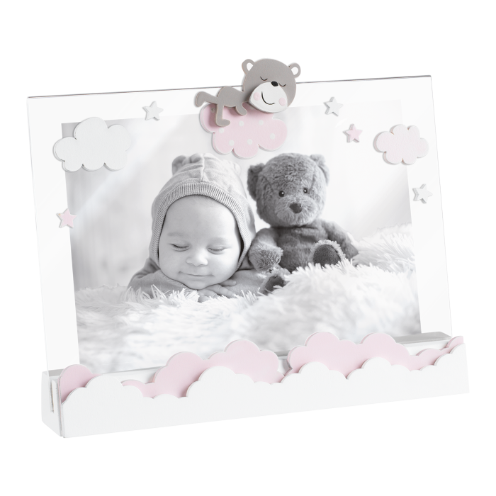 MASCAGNI CASA Pink Girl Frame Size 13x18cm in MDF Wood 22x18cm