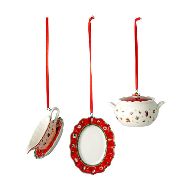 VILLEROY & BOCH - Toy's Delight Decoration Set 3 Pieces Christmas Ornaments
