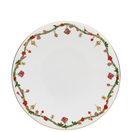 HUTSCHENREUTHER Nora Servizio Tavola Natalizio Set 18 Pezzi Piatti di Natale Porcellana Bianco