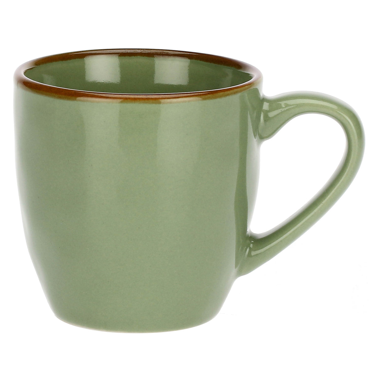 ROSE & TULIPANI Concerto Tazza Caffè con Piattino 90ml Verde Oliva Stoneware