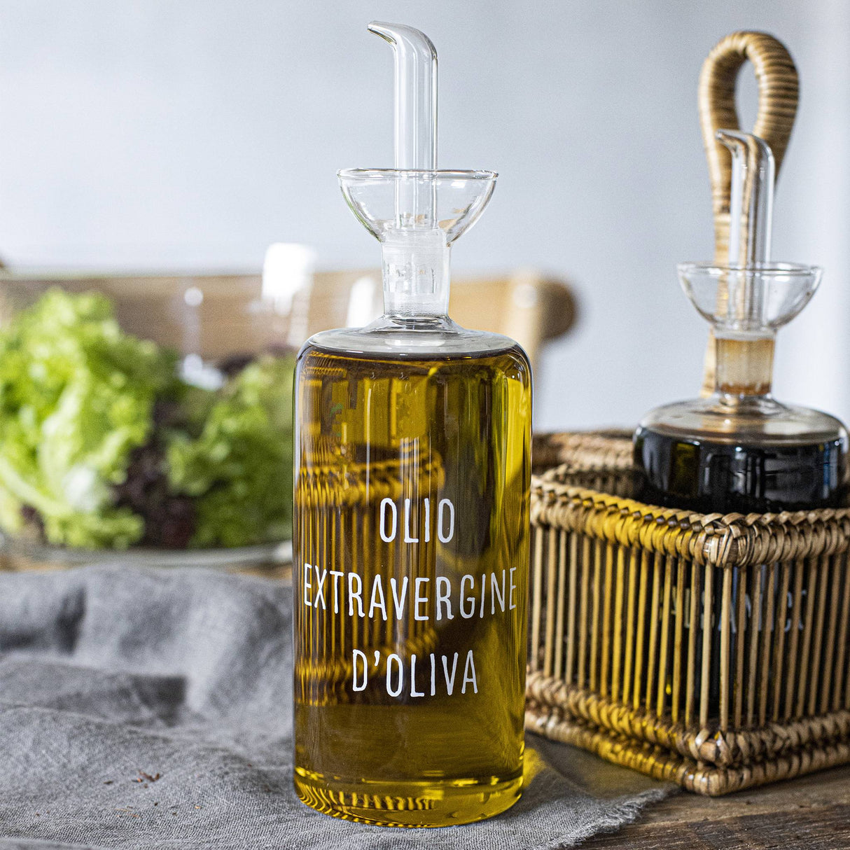 SIMPLE DAY Oliera Bottiglia Olio Extravergine 570ml Vetro