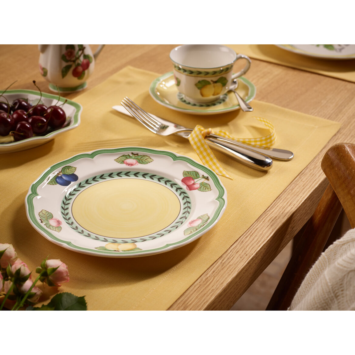 VILLEROY & BOCH French Garden Fleurence Piatto Colazione 21cm Porcellana