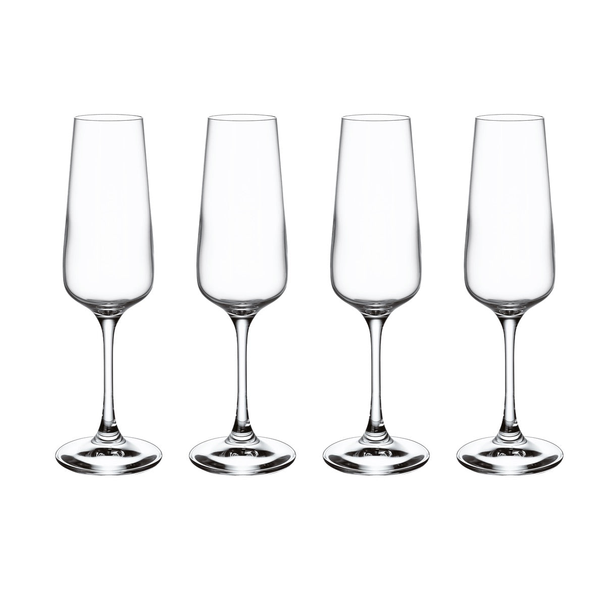 VILLEROY & BOCH Ovid Sparkling Wine Goblet Glass Set 4 Pieces 250ml Crystal
