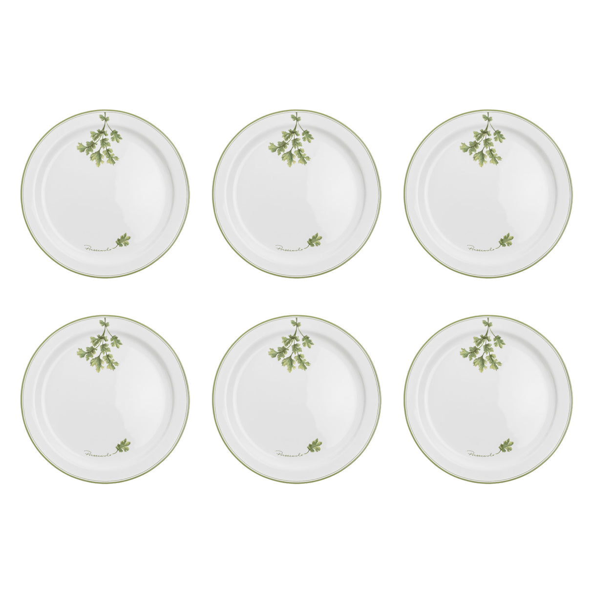 LA PORCELLANA BIANCA Coltivia Piatto Piano Set 6 Pezzi 27cm Porcellana