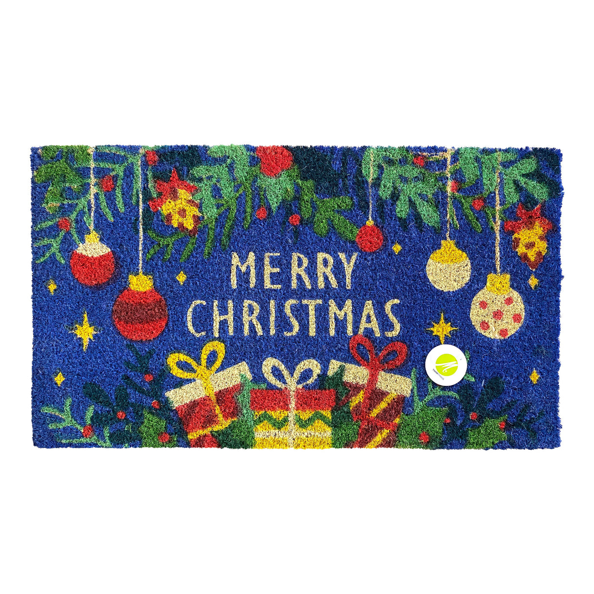 MONTEMAGGI Christmas Christmas Doormat Rug in Coconut 17x40cm